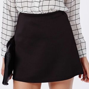 EXPRESS 💋 HIGH WAISTED 💋 A-LINE BLACK MINI